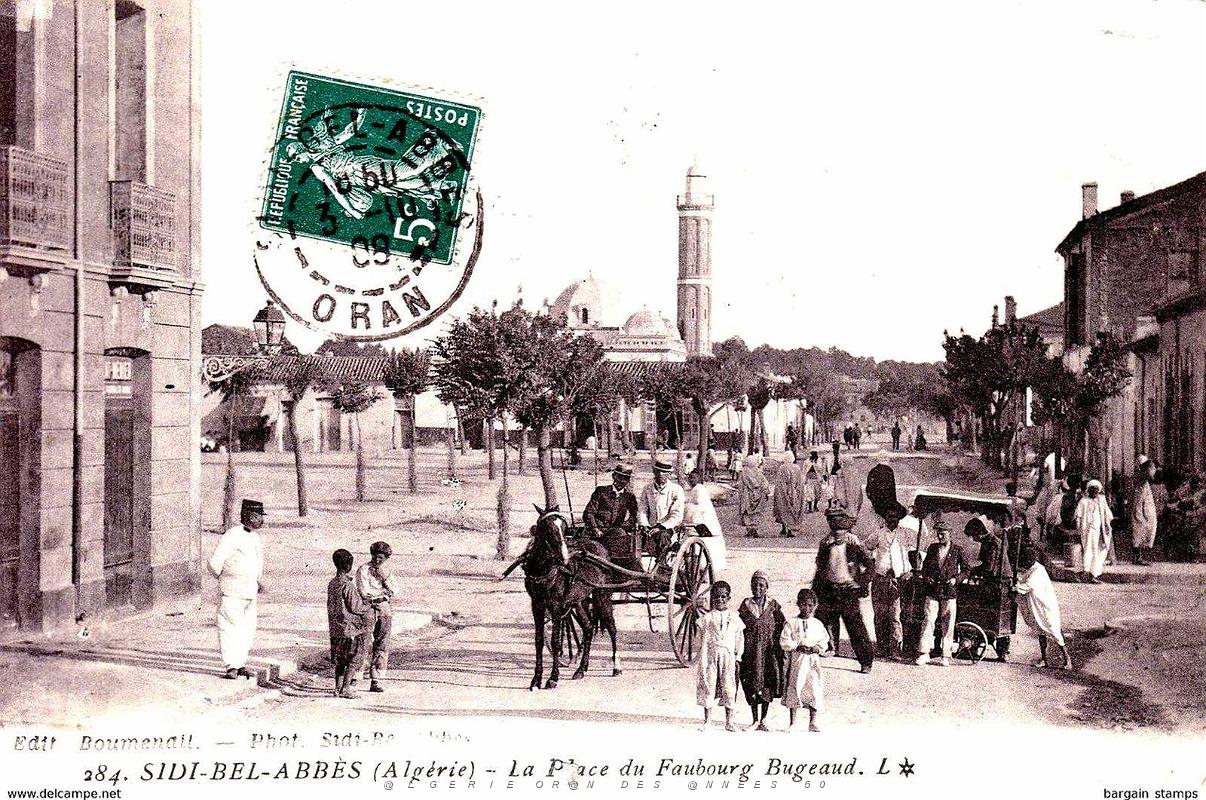 2035- Sidi-bel-abbes - Place du Faubourg Bugeaud - 1908.jpg
